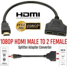 Betty Becky Hayat Silgi 1080 P HDMI Splitter Erkek - Dişi Kablo Adaptörü Dönüştürücü Hdtv 1 Giriş 2 Çıkış (Yurt Dışından)