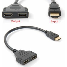 Betty Becky Hayat Silgi 1080 P HDMI Splitter Erkek - Dişi Kablo Adaptörü Dönüştürücü Hdtv 1 Giriş 2 Çıkış (Yurt Dışından)