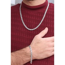 Midyat Nurtaş Gümüş 925 Ayar Gümüş Kolye ve Bileklik Kombini 201022653