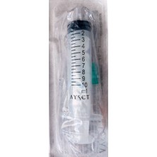 Ayset 10 ml Yeşil Uçlu Enjektör 5 Adet