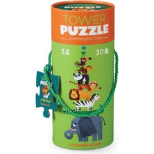 Crocodile Creek Dev Kule Puzzle - 30 Parça - Orman