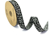 Fantastic Leopar Desen Dokuma Kurdele (18MM Genişlik - 10MT Uzunluk)