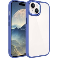 noktaks - Apple iPhone 15 - Kılıf Renkli Koruyucu Sert Krom Kapak - Lavendery Gray