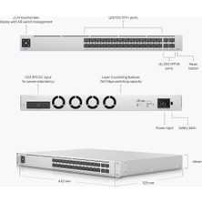 Ubiquiti Usw-Pro-Aggregation  28*10G Sfp+Port , 4*25G SFP28PORT Layer 3 Fiber Omurga Backbone Switch