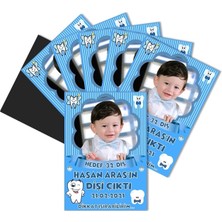 Elara Tasarım Kişiye Özel Diş Buğdayı Magnet Hediye 6x9 18 Adet Poşetli