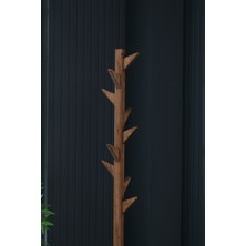 Hier Ahşap Ayaklı Askılık Portmanto Modern Elbise Askısı 175 cm  Ceviz - Meşe - Beyaz - Gri