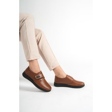 Alpelli Deri Ortopedik Kaymaz Taban Günlük Rahat Taban Anne Ayakkabısı Yürüyüş Ayakkabısı