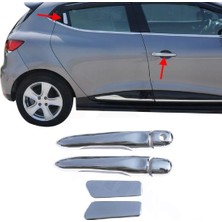 ZNZ Oto Aksesuar Renault Clio 4 Hb Krom Kapı Kolu Seti 4 Kapı  2012-2018 P.çelik