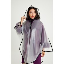 Ent Ezgi Panco Model Tpu Kumaştan Transparan Kolay Yırtılmaz, Su Geçirmez Unisex Panco Yağmurluk-Şeffaf