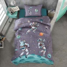 Denizli Çeyiz Clasy Tek Kişilik 4 Mevsim Kapitone Nevresim Seti Space
