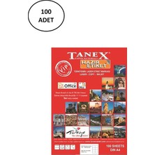 Tanex TW-2096 Lazer Etiket 43 x 8.5 mm 100'lü