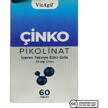 Allergo Vitagil Çinko Pikolinat 60 Tablet