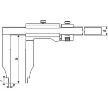 Fett 0-1000MM Pld Ekonomik Tip Mekanik Tek Çene Kumpas