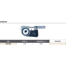 Fett 0-25 mm Pld Pasimetre