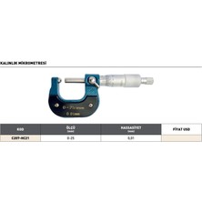 Fett 0-25 mm Pld Kalınlık Mikrometresi