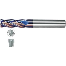 Fett 25X75 Mastercut Uzun Sert Metal 2 Ağızlı Tıaln Karbür Parmak Frezesi