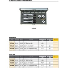 Fett 12-20 mm Asimeto Dijital 2 ve 3 Nokta Temaslı İç Çap Mikrometre Seti AS-208648