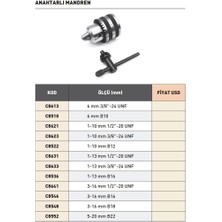 Fett 3-16 mm B16 Harvest Ful Metal Gövdeli Mandren