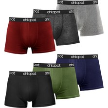 Ahtapot Collection 6'lı Kutu Likralı Premium Erkek Boxer Luigi