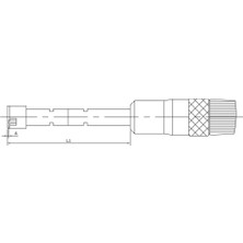 Fett 40-50 mm Asimeto Dijital 3 Nokta Temaslı İç Çap Mikrometresi AS-208290