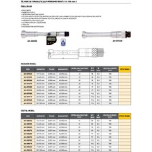 Fett 40-50 mm Asimeto Dijital 3 Nokta Temaslı İç Çap Mikrometresi AS-208290