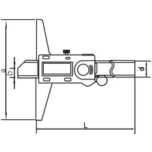 Fett 0-200MM Asimeto Abs Tip Dijital Derinlik Kumpası AS-327087