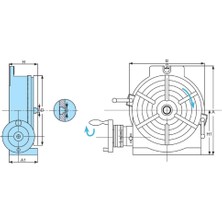 Fett 123X305MM Vertex Yatay Dikey Döner Tabla Hv-12