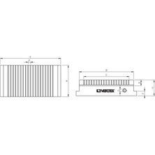 Fett 150X350MM Vertex 18KGF Manyetik Tabla VG-614