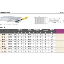 Fett 150X350MM Vertex 18KGF Manyetik Tabla VG-614