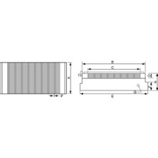 Fett 200X400MM Vertex 19KGF Ince Çizgili Manyetik Tabla VGF-2040B