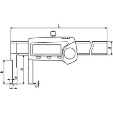 Fett 25-225MM Pld Ekonomik Tip Dijital Iç Kanal Kumpası