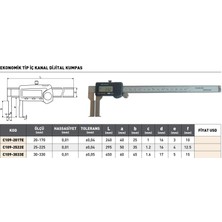 Fett 25-225MM Pld Ekonomik Tip Dijital Iç Kanal Kumpası