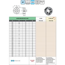 Fett M24X1,5 Pld DIN223 Hss Metrik Ince Diş Pafta
