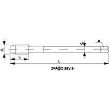 Fett M6 Pld DIN374 Hss Sol 35° Sol Ince Diş Helis Makina Kılavuzu