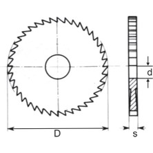 Fett 32X1,2X8 Z 48 Gsp DIN1837A Hss Metal Daire Testere