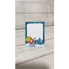 Butik Sosyetik Yeni Yıl Kartpostal ve Not Kartı 6x8 cm 100 Adet