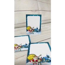 Butik Sosyetik Yeni Yıl Kartpostal ve Not Kartı 6x8 cm 100 Adet