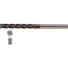 Fett 6X38 Mastercut Çok Uzun Sert Metal 4 Ağızlı Tıaln Küresel Karbür Parmak Frezesi