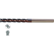 Fett 6X38 Mastercut Çok Uzun Sert Metal 2 Ağızlı Tıaln Küresel Karbür Parmak Frezesi