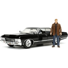 Jada Toys Supernatural Dean Winchester, 1967 Chevy Impala Sport Sedan, 1:24 Ölçek