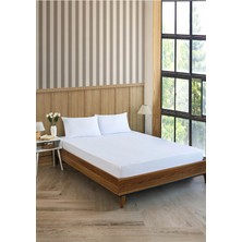Vavey Çizgili Saten Yatak Çarşafı Lastikli 100X200 Yastık Kılıfı 50X70 Fitted Tek Kişilik Çarşaf Seti