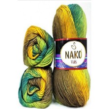 Nako Vals Yeşili Sarılı Batik 5 Adet Color : 85989
