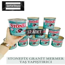 Stone Fix 12'li Granit Mermer ve Taş Yapıştırıcısı 800 Gram - Şeffaf Beyaz