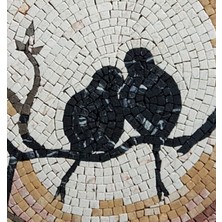 İbla Mosaic Ibla Mozaık Aşk Kuşu Mermer Tablosu