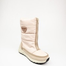 Scooter Bej Kadın Su Geçirmez Kar Botu Modern Tasarım ve Rahat Taban ile Kış İçin Uygun