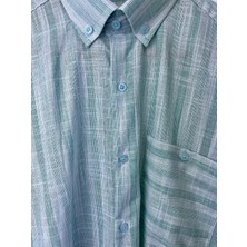 Kurular Tekstil Klasik Çizgili Uzunkol Erkek Gömlek