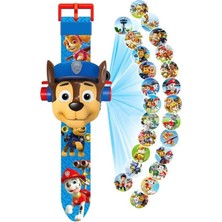 Paw Patrol Prestij Oyuncak Kartelalı Paw Patrol Saat 3038B,CHASE Projeksiyonlu Kol Saati