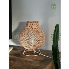 Renesse Home Ruwa El Yapımı Rattan  Abajur & Masa Lambası