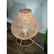 Renesse Home Ruwa El Yapımı Rattan  Abajur & Masa Lambası