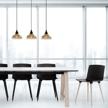 Riolight  Retro,rustik,vintage,modern Bal Camlı 3XE27 Masa Üstü Sıralı Sarkıt Avize Uzunluk:60CM